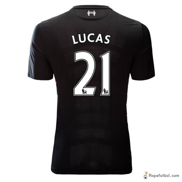 Camiseta Liverpool Replica Segunda Ropa Lucas 2016/17 Negro